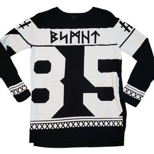 Basement Blunt 85 Skateboarding Long Sleeve Shirt Unisex LG Graphic Crew Neck